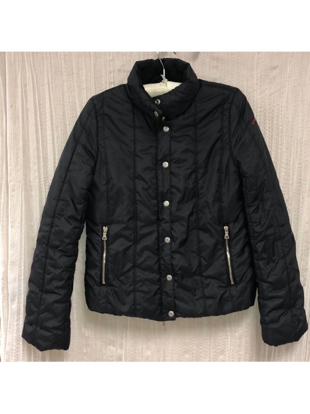 Guess Jeans M Ladies Black Quilted Puffer Jacket